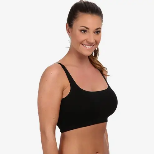 New! Yummie Black Seamless Scoop Neck Bra with Removable Pads 1X/2X
