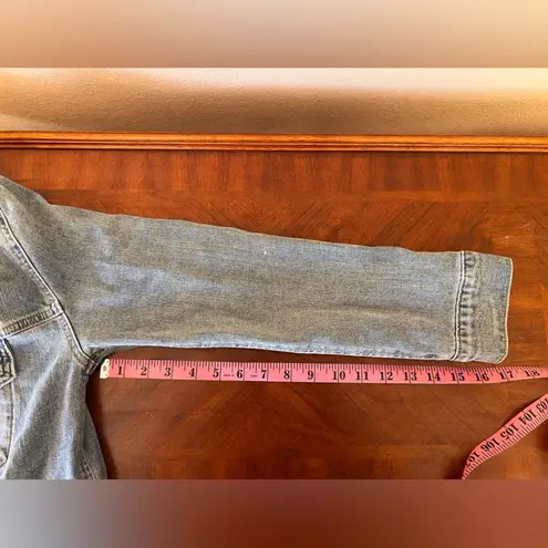 Lucky Brand  Distressed Denim Button Up Jacket Size S/P