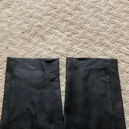 Newport News VINTAGE BLACK LEATHER LINED DRESS PANTS by LADIES SIZE 4