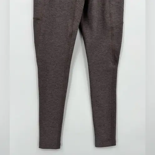 Beyond Yoga Spacedye Out of Pocket High Waisted Midi Leggings Stretch Taupe XXS