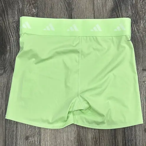 Adidas  Lime Green TechFit Workout Shorts, Size M