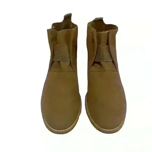 Eileen Fisher  Women’s Tan Leather Pull On Ankle Boots Booties Shoes Size 10