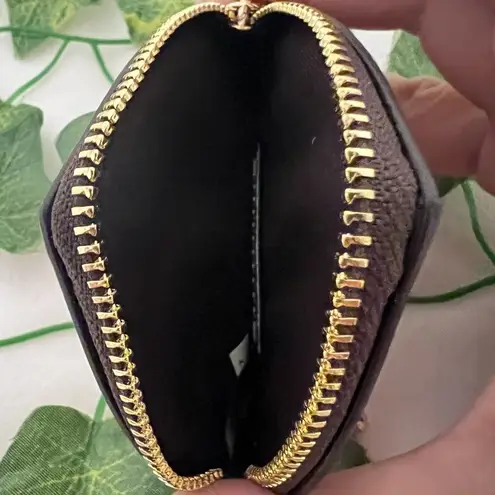 Heart Pouch Bag Charm In Signature Canvas With Heart And Heart Pouch Bag Charm In Signature Canvas With Heart And