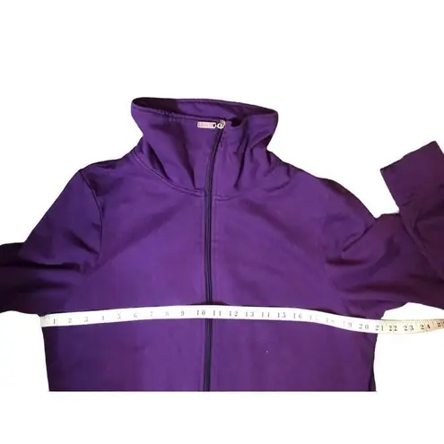 Danskin  Now purple full zip funnel neck sweatshirt