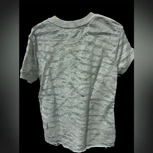 IRO Gray Short Sleeve Tee with Textured Look