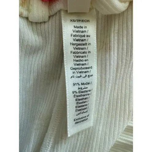 SKIMS Ribbed Floral Luxe Lounge Pants Marble Garden Size XS