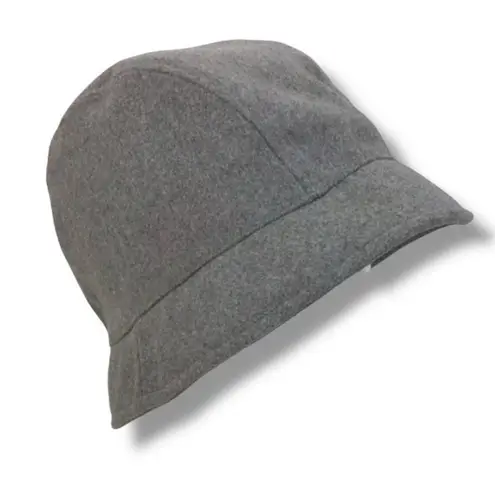 Lands End Womens Bucket Hat Aircore Fleece Size Small Medium Gray V#1367