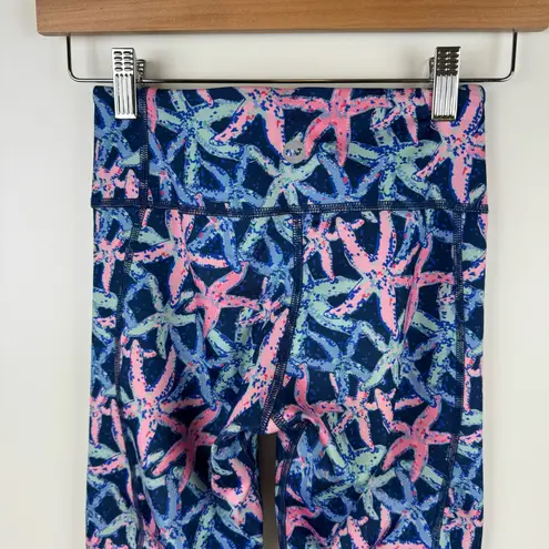 Vineyard Vines  Womens Performance Reversible Starfish Navy Leggings XXS Preppy‎