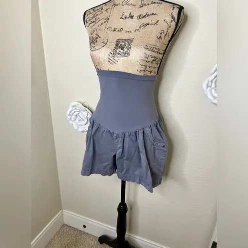 Motherhood Maternity NTM: Darker Gray Cargo Style Over the Belly Shorts Sz XL