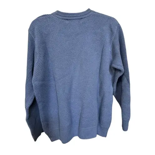 Appleseed’s Cable Knit Pullover Sweater Women’s Size XL Blue Cotton 1X Winter