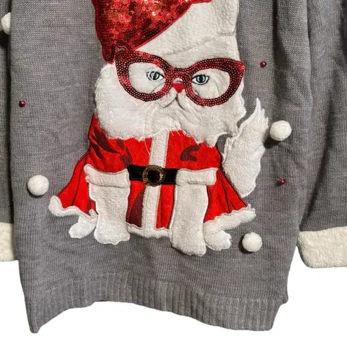 Holiday Time  Cat Christmas Sweater