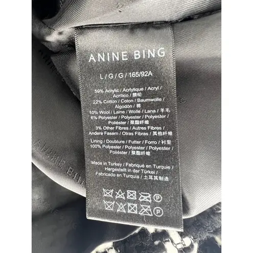 ANINE BING Quinn Blazer in Black & White Houndstooth