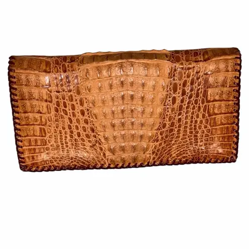 Vintage Alligator Skin Clutch Purse Bag