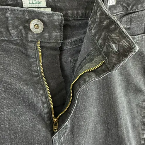 L.L. Bean Classic Fit Black Cotton High Rise Jeans 20 Size undefined