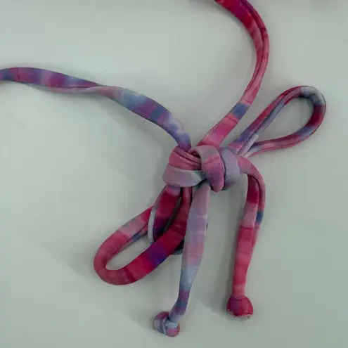 BASTA SURF Bikini Top Size Small NEW Triangle String Tie Dye Swim Beach NWOT Pink