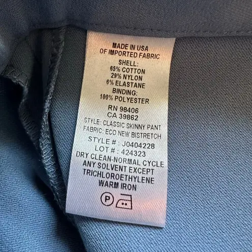 Theory  dusty blue skinny dress pants size 12