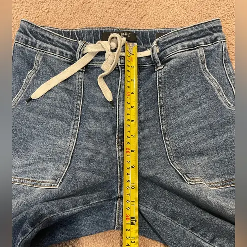 Judy Blue High Waist Drawstring Medium Wash Denim Jogger