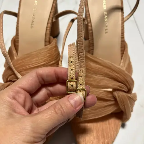 Loeffler Randall Reed Pleated Twist Heels Size 10.5