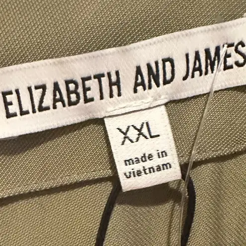 Elizabeth and James UTILITY SAGE OLIVE ARMY GREEN JUMPSUIT XXL