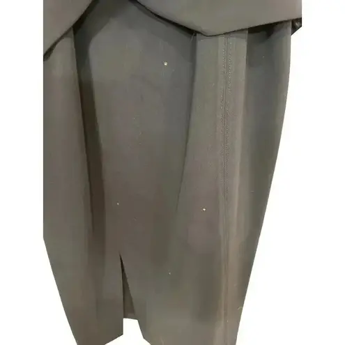 Parker Black Twist Front Bodycon Dress W/ Beaded Sleeves