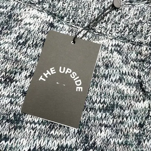 NEW The Upside Womens L US10 Spacewalker Sweater Shorts Sapphire Blue Space Dye Size L