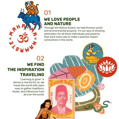 Natura Green Peach Floral Boho Print Cotton Pajama Pants Size Medium