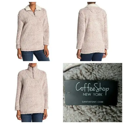 Coffee Shop Faux Fur Pullover - Size L - NWT