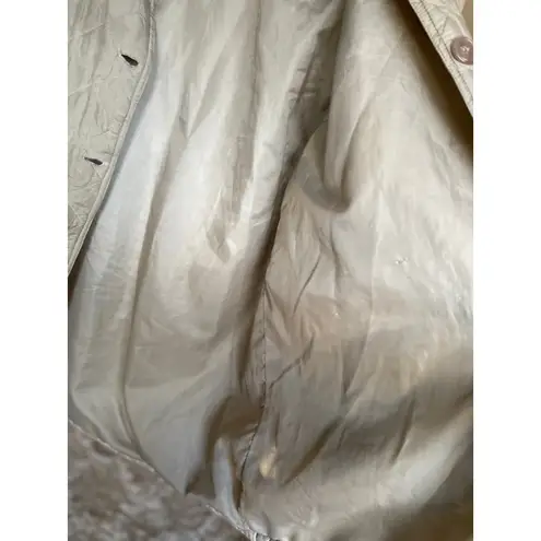 Bogari Silk Camel Quilted Jacket L Corduroy Collar Quiet Luxury Equestrian VTG Tan Size M