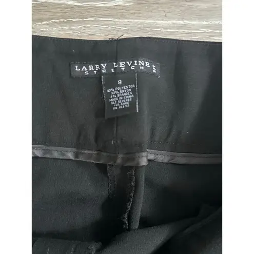 Larry Levine Stretch Black Dress Pants Size 8