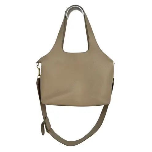 Cuyana 16-Inch System Tote with Crossbody Strap Neutral Beige Hobo Shoulder Bag