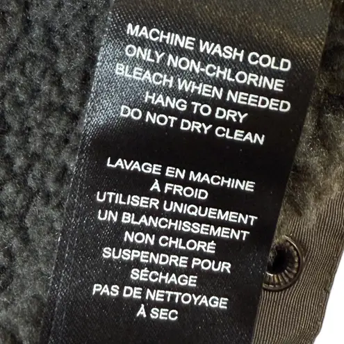 Roark Womens Open Roads Sherpa Lined Trucker Jacket Dark Gray Brownish Small Brown