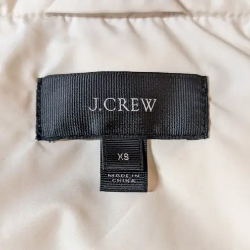 J.Crew Quilted Puffer Vest Womens XS Quiet Luxury Preppy Elevated Ski Gold