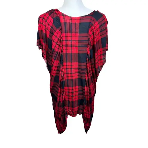 Torn By Ronny Kobo Brooke top, size Large, boxy, plaid, summer, dressy, NWT