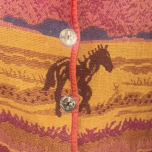 Jane Ashley Vintage 1990's Jacket Horse Print Size Medium