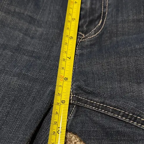 L.A. Idol Dark Blue Bootcut Jeans Embellished Flap Pockets Faux Jewel Women’s 11 Size 33