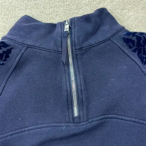 Lululemon  Floral Flock Pullover Midnight Navy  
Mockneck - Image 8