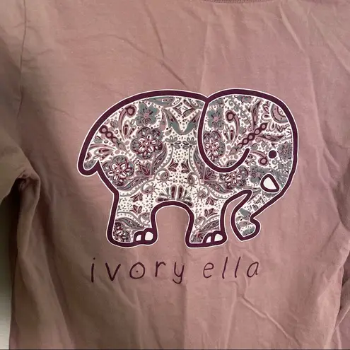 Ivory Ella  Long Sleeve T-Shirt Pink Purple Floral