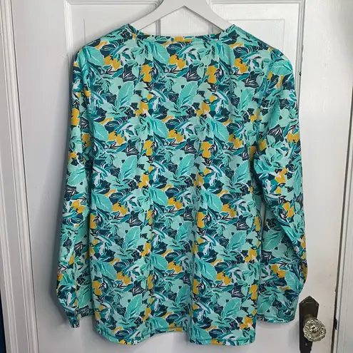 L.L.Bean  Women’s UPF 50+ Long Sleeve Sun Swim Shirt Floral Print W-042 Sz L