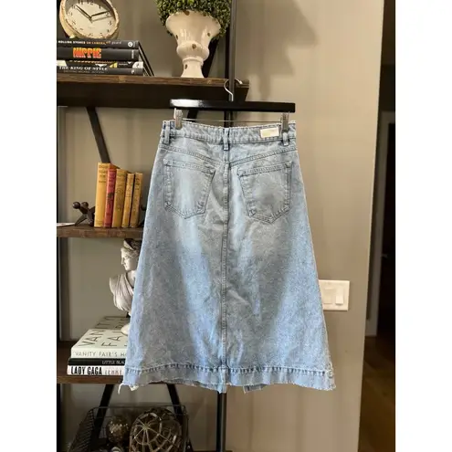 DL1961  Alma A Line Denim Midi Skirt Blue Womens Size 26