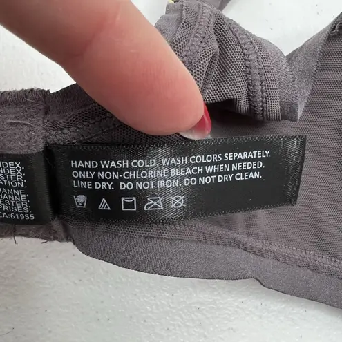 Natori Size 32DDD Bra 7313219 Refined Contour Underwire Gunmetal Cool Touch Gray