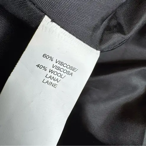 Mac & Jac Wool Blend Moto Jacket Gray Size M Size M