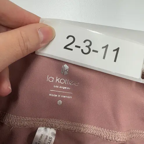 La Kottee‎ Short Womens Large Pink Biker Athletic Side Pocket