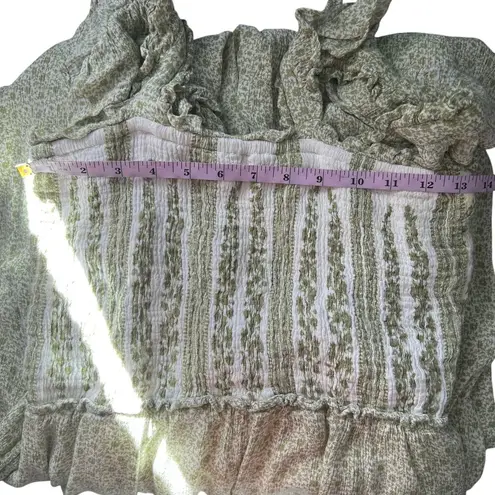 Sim & Sam Jumpsuit Womens Large Floral Smocked Forest Fairy Boho Cottagecore