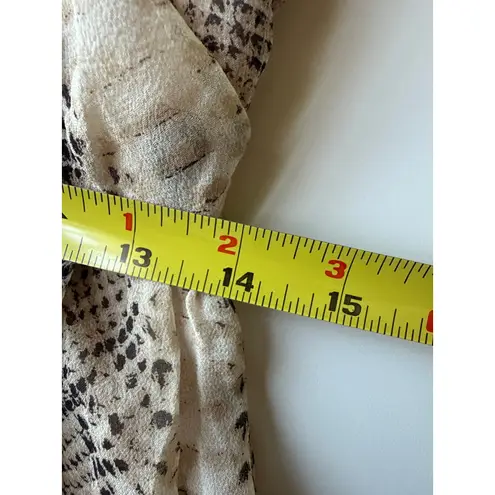 Tracy Reese Silk One Shoulder Frock Dress in Dip Dye Python Size 6