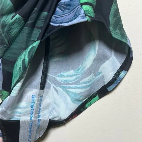 Kona Sol Tropical Leaf Print Swimsuit Size Small New With Tags