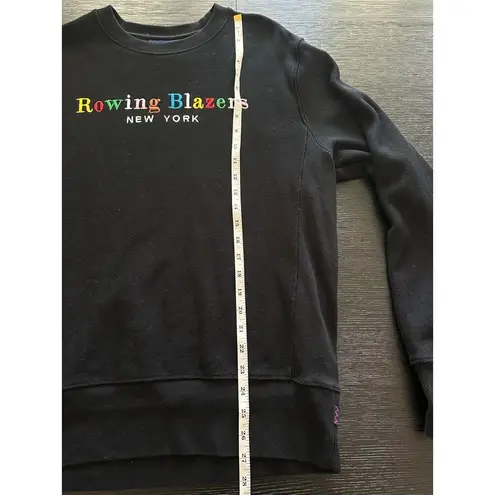 Rowing Blazers Unisex Spellout Crewneck Black Size Medium