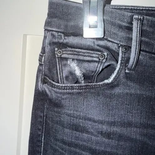 MOTHER Women's Black Looker Ankle High Rise Skinny Jeans. Size 28! Amazing shape