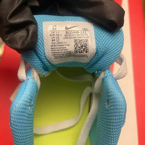 Nike Court Borough Low 2 GS /6Y 'White Baltic Blue Volt' Women's Size 7.5