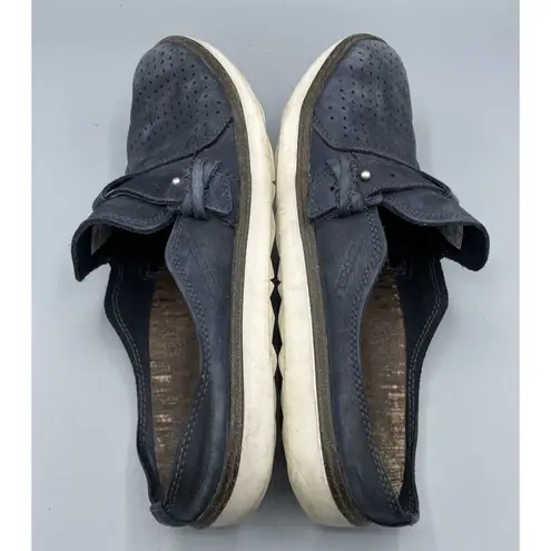 Merrell Blue Suede Leather Mule Slip On Shoes Comfort Womens Size 9