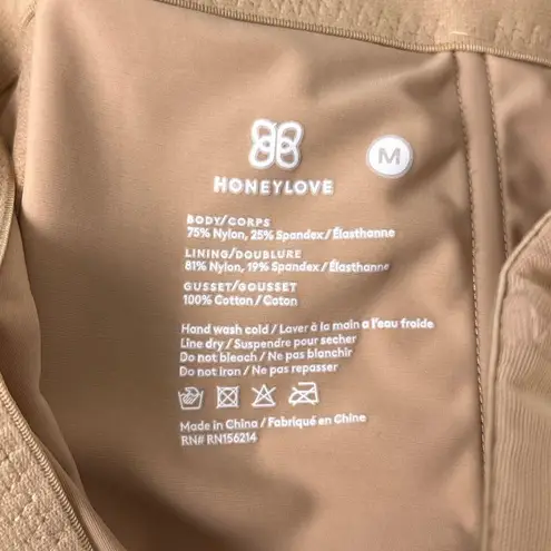 Honeylove SuperPower Short Medium Sand Beige Compression Shapewear Shaper Tan